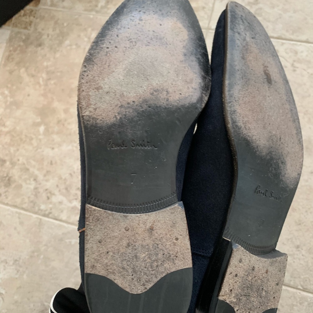 Paul Smith blue suede Chelsea boots, size 7 - Picture 5 of 7
